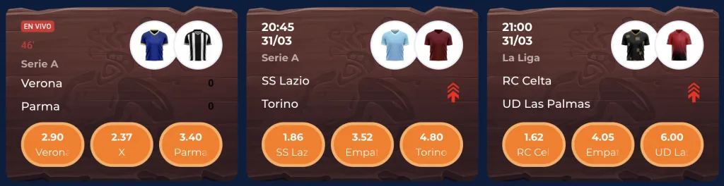 Apuestas deportivas Wazamba Casino